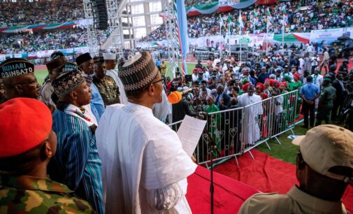 Buhari kicks off campaign, says ‘no more handouts… Nigerians have to sweat for a living’