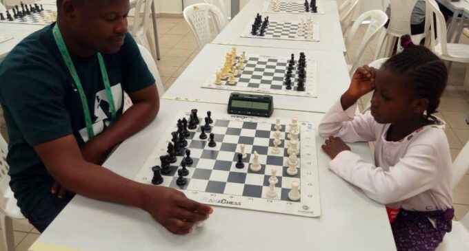 Six-year-old chess player chases gold at National Sports Festival