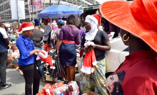 PHOTOS: Bumper harvest for traders as Lagosians make last-minute shopping