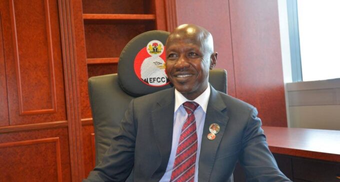 ‘He operates 51 Nigerian bank accounts’ — Magu says Mompha’s arrest an achievement