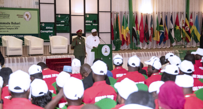 Buhari to African youth: War against corruption is yours to lead and win