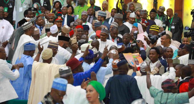 ‘The world is watching you’ — Buhari tells booing lawmakers