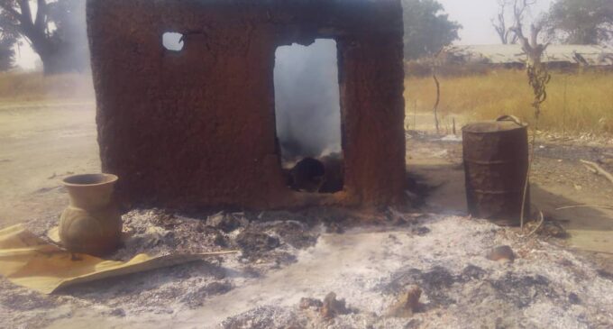 PHOTOS: Chibok residents stranded as Boko Haram set village ablaze