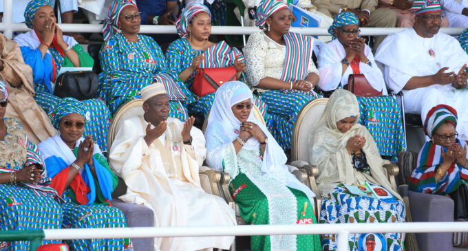 PHOTOS: Aisha Buhari, Ganduje lead APC women and youth rally in Kano
