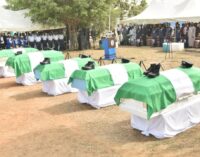 PHOTOS: Air force buries personnel killed during operation against Boko Haram
