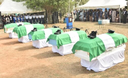 PHOTOS: Air force buries personnel killed during operation against Boko Haram