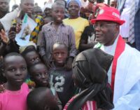 PHOTOS: Atiku visits IDP camp during PDP rally in Plateau