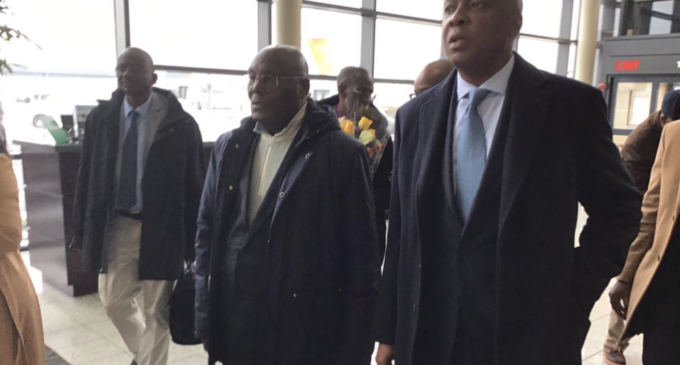 VIDEO: The moment Atiku landed in US after 13 years