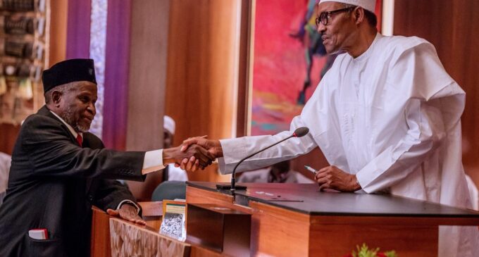 VIDEO: The moment Buhari swore in new CJN
