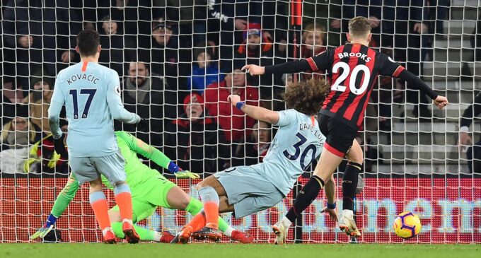 Chelsea trounced by Bournemouth as Liverpool extend EPL lead with draw