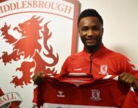 Mikel joins Championship side Middlesbrough