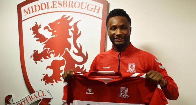 Mikel joins Championship side Middlesbrough