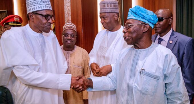 After ‘letter bomb’, Obasanjo and Buhari meet at council of state meeting