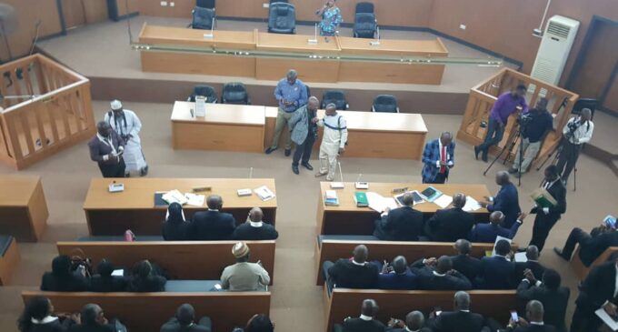 Drama as FG’s lawyers clash during Onnoghen’s trial