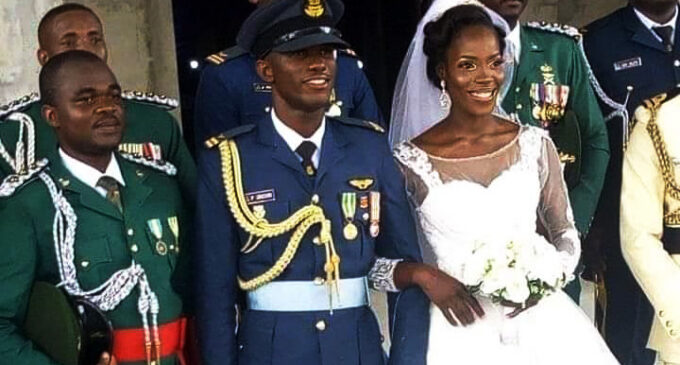Tributes pour in for air force fighter who died in Boko Haram war — three weeks after wedding