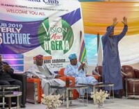PHOTOS: Obasanjo, Atiku take ‘battle against Buhari’ to Island Club