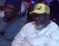 EXTRA: Adebayo Shittu dozes off during town hall meeting on elections (video)