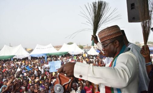 Gov poll: Yahaya Bello takes violence-charged ‘ta-ta-ta-ta chant’ to Ondo