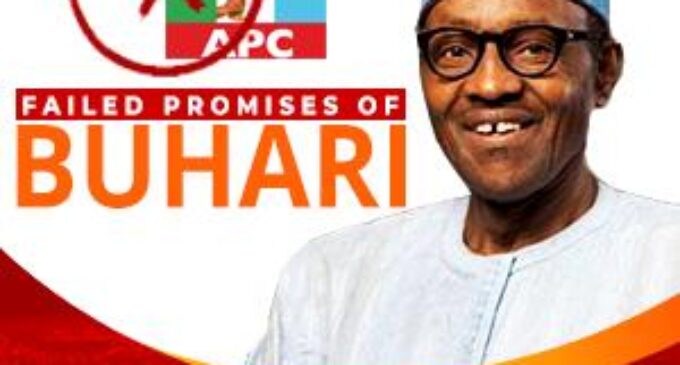 PROMOTED: Behold the 62 failed 2015 election campaign promises of Muhammadu Buhari and APC