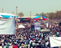PHOTOS: Buhari pulls massive crowd in Adamawa — and Atiku ‘fights back’ in Katsina