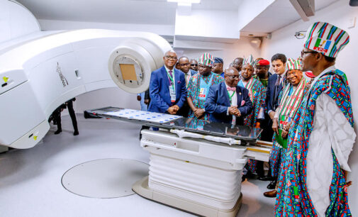 PHOTOS: Buhari inaugurates cancer treatment centre in Lagos