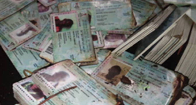 Aggrieved persons storm INEC office in Abia, burn uncollected PVCs