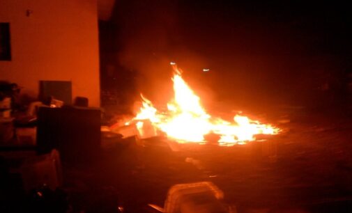‘Thugs’ break into Osun INEC office, set ballot boxes on fire
