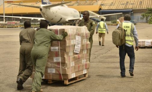 PHOTOS: Air force moves INEC materials from Abuja to different states