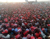 VIDEO: Atiku pulls massive crowd in Kano