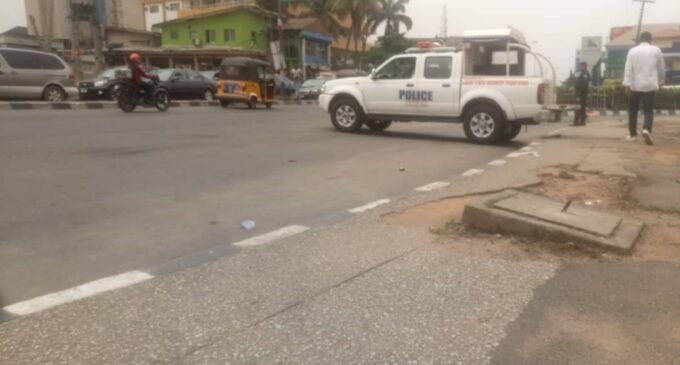 Police barricade anti-Tinubu rally in Lagos