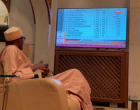VIDEO: How Buhari reacted when INEC declared him winner
