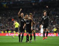 Ajax axe UCL champions Real Madrid as Tottenham sails through