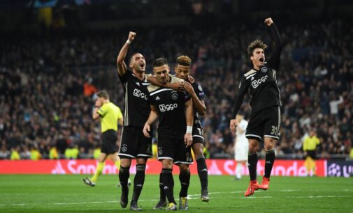 Ajax axe UCL champions Real Madrid as Tottenham sails through