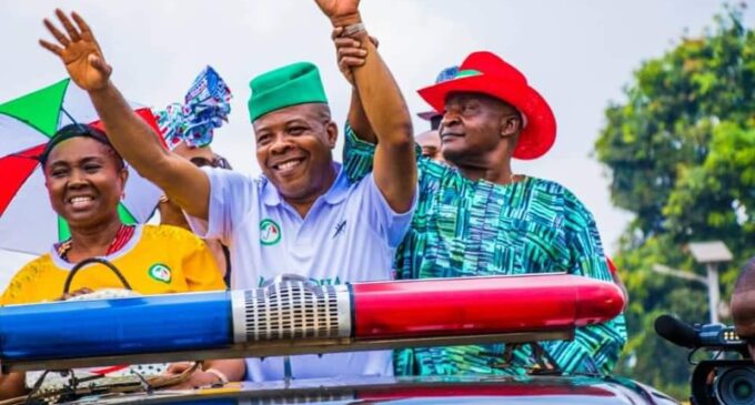 Ihedioha leading with over 100,000 votes in Imo