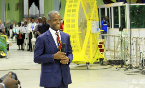 ‘Pastor Adeboye prayed for me hours before Kabba crash’ — Osinbajo testifies in church