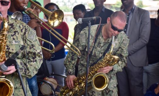 PHOTOS: US navy band performs at UNILAG
