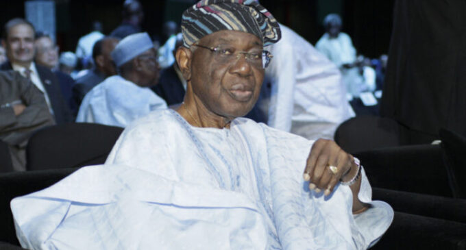 Ernest Shonekan, former head of interim government ousted by Abacha, is dead