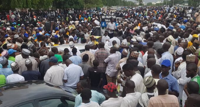 PHOTOS: Shi’ites shut down parts of Abuja to mark El-Zakzaky’s birthday