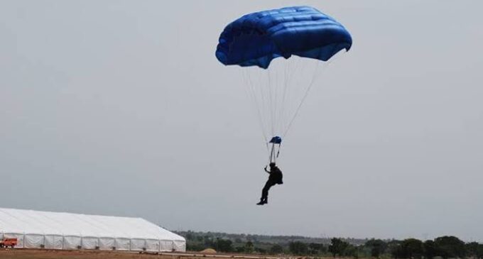Air force loses airman in parachuting accident
