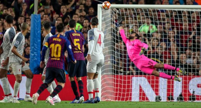 Messi hits 600 goals with sublime free kick to bury Liverpool at Camp Nou