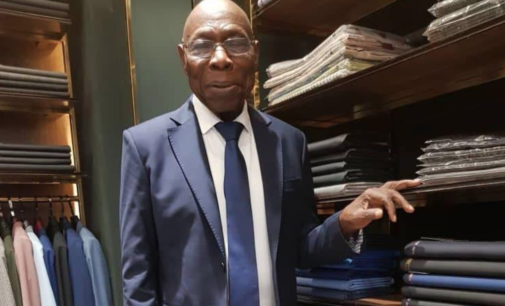 PHOTOS: Obasanjo steps out in suit