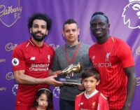 Salah, Mane, Aubameyang share 2018/19 EPL Golden Boot
