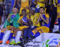 Ahmed Musa wins Saudi league title with Al Nassr