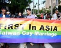 Taiwan legalises same-sex union in historic first for Asia