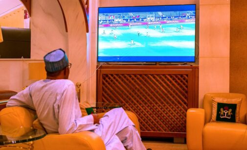 Buhari joins millions of Nigeria to watch Eagles Vs Burundi