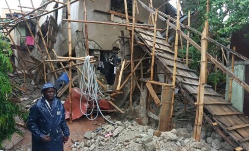 PHOTOS: Three in hospital as another building collapses in Lagos