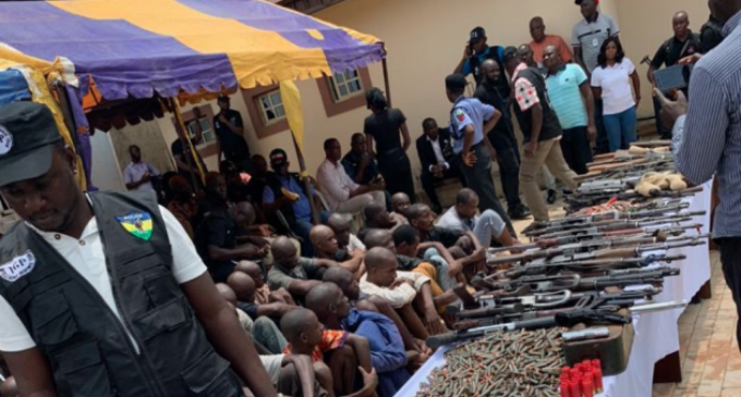 Police arrest 38 suspects for armed robbery, kidnapping