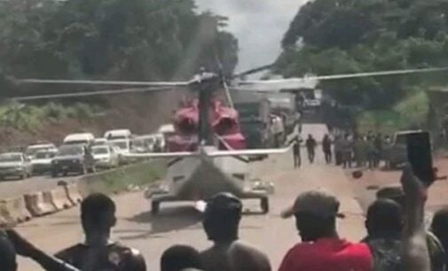 TRENDING: Helicopter picks up passenger stuck in traffic