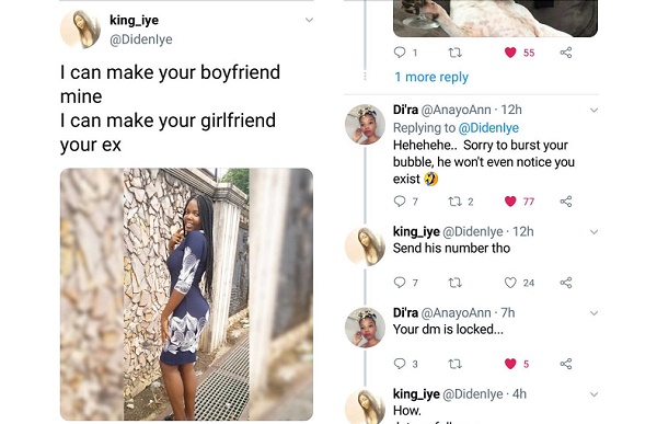 Tale of Akin: How over-confident lady lost her boyfriend in a bet