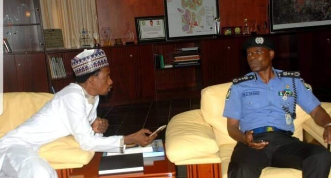 FAKE NEWS ALERT: Picture of IGP with Adamawa senator NOT recent, say police